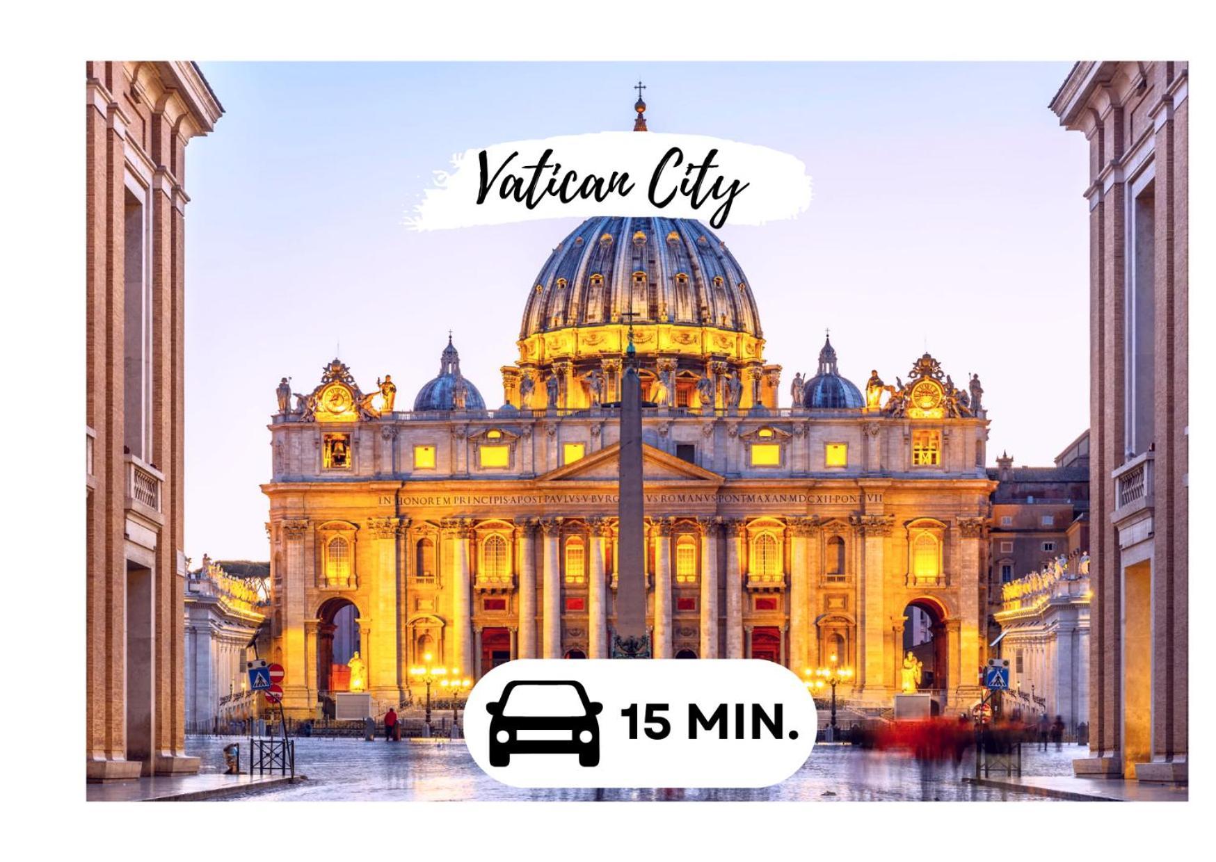 15 Min From The Vatican Wi-Fi And Garden エクステリア 写真